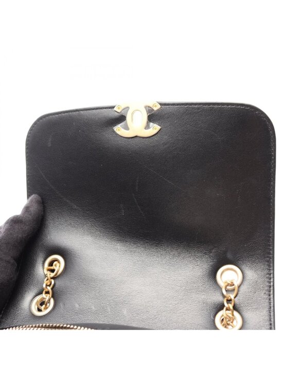 Chanel Backpack Quilted Square Chain Black Lambskin main image 6